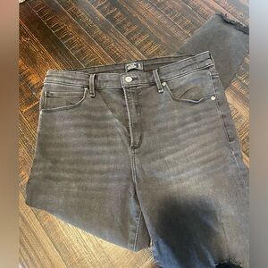 Abercrombie and Fitch faded black distressed jeans